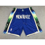 Pantaloncini NBA Milwaukee Bucks 22-23 city just don Blu