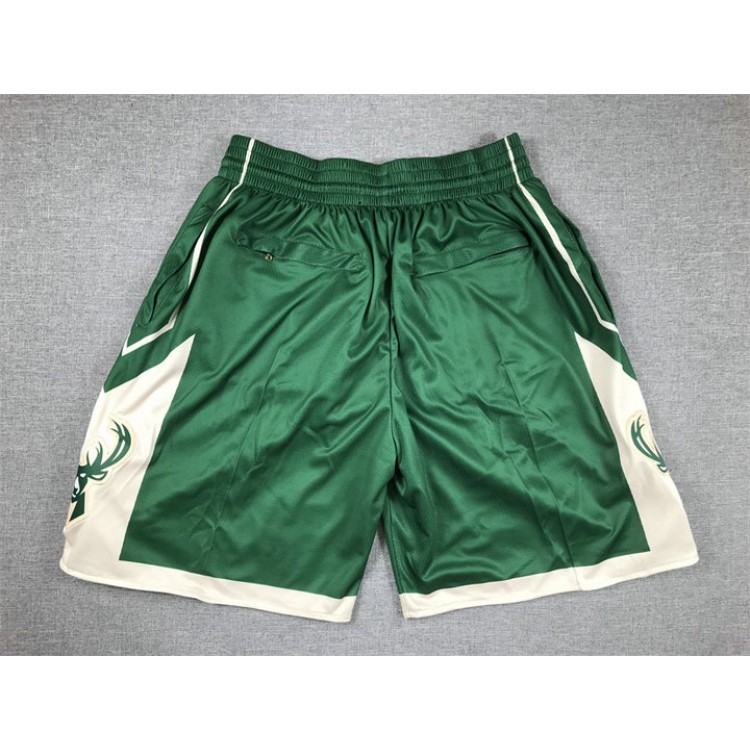 Pantaloncini NBA Milwaukee Bucks Just don Verde