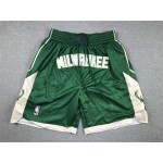 Pantaloncini NBA Milwaukee Bucks Just don Verde