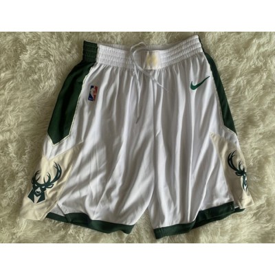 Pantaloncini NBA Milwaukee bucks Bianco Stampato