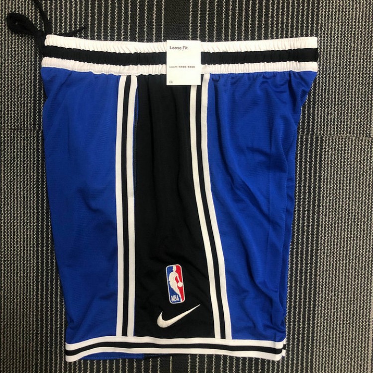 Pantaloncini NBA New York Knicks 2022 training Blu Nero