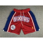 Pantaloncini NBA Philadelphia 76ers just don Rosso