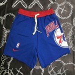 Pantaloncini NBA Philadelphia 76ers nike athleisure Blu