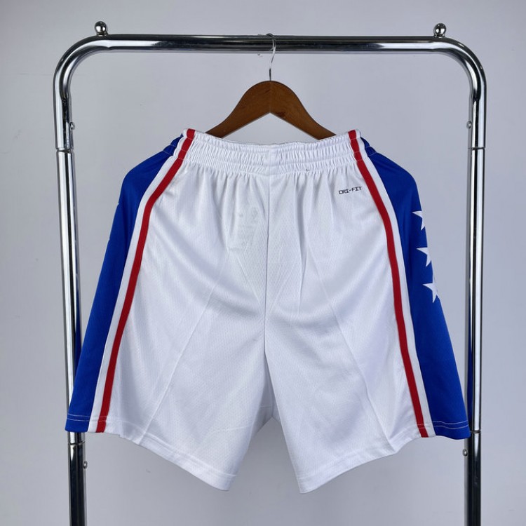 Pantaloncini NBA Philadelphia 76ers Bianco