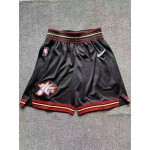 Pantaloncini NBA Philadelphia 76ers throwback Nero