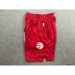 Pantaloncini NBA Toronto Raptors 2019 earned Rosso Ricamato