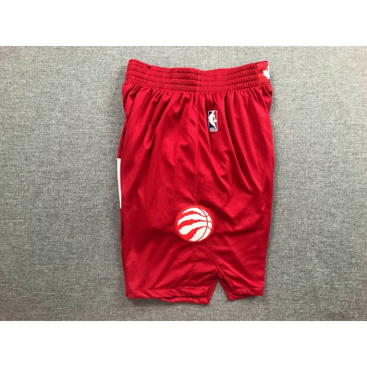 Pantaloncini NBA Toronto Raptors 2019 earned Rosso Ricamato