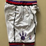 Pantaloncini NBA Toronto Raptors JUST DON Bianco