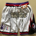 Pantaloncini NBA Toronto Raptors JUST DON Bianco