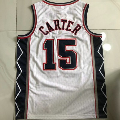 Maglia NBA Vince Carter 15 New Nets 2006-07 Mitchell & Ness Swingman Bianco