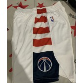 Pantaloncini NBA Washington Wizards Bianco