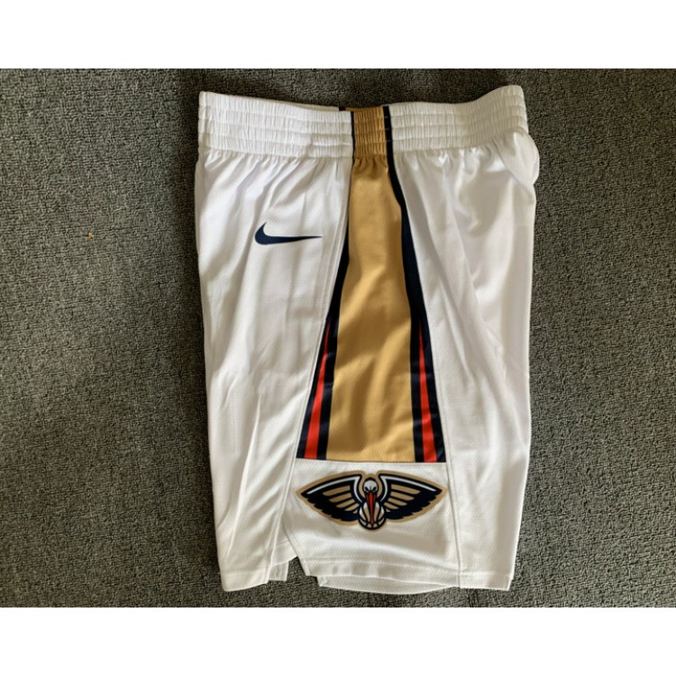 Maglia NBA New Orleans Pelicans Pantaloncini Bianco