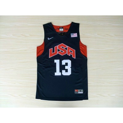 Maglia Nike 13 Paul 2012 Team USA Olympics Blu