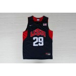 Maglia Nike 29 George 2012 Team USA Olympics Blu