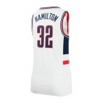 Nike 32 Hamilton UConn Huskies 2021-22 Alternate Maglia Bianco Uomo