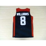 Maglia Nike Team 2012 USA Olympic Deron Williams 8 Basketball Team Blu