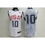 Maglia Nike Team USA 2008 Olympics Kobe Bryant 10 Basketball Bianco