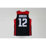 Maglia Nike Team USA Basketball 2012 London Olympics James Harden 12 Blu