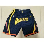 Maglia NBA Oakland Pantaloncini Blu con tasche Stampato