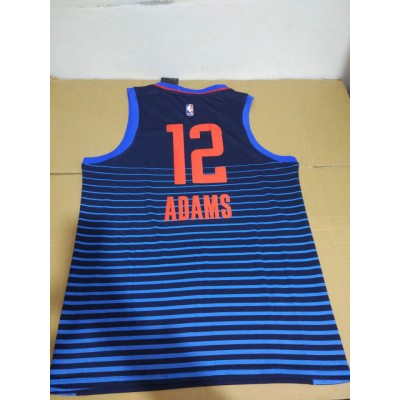 Maglia NBA Oklahoma City Thunder Steven Adams 12 2017-18 Statement Blu