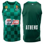 Panathinaikos 2022-23 Home Basketball Maglia Verde Uomo