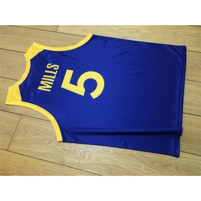 Patty Mills 5 Australian Basketball Maglia Printed Blu Uomo