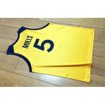 Patty Mills 5 Australian Basketball Maglia Printed Giallo Uomo