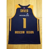 Maglia Shved 1 Moscow Region Khimki Blu Scuro Basketball Uomo