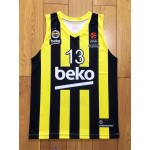 Maglia Tarik Biberovic 13 Fenerbahce Basketball Giallo Uomo