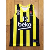 Maglia Tarik Biberovic 13 Fenerbahce Basketball Giallo Uomo