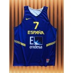 Throwback Carlos Navarro 7 Spain Espana Basketball Maglia Uomo