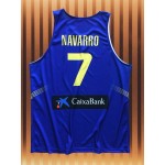 Throwback Carlos Navarro 7 Spain Espana Basketball Maglia Uomo