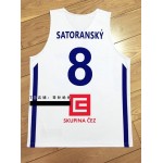 Tomas Satoransky 8 FIBA World Cup 2019 Team Czech Basketball Maglia Bianco Uomo