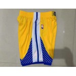 Maglia NBA Warriors 19-20 season Pantaloncini Giallo Stampato