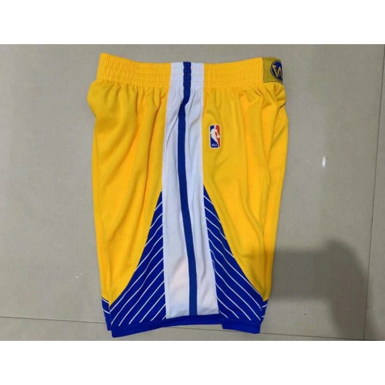 Maglia NBA Warriors 19-20 season Pantaloncini Giallo Stampato